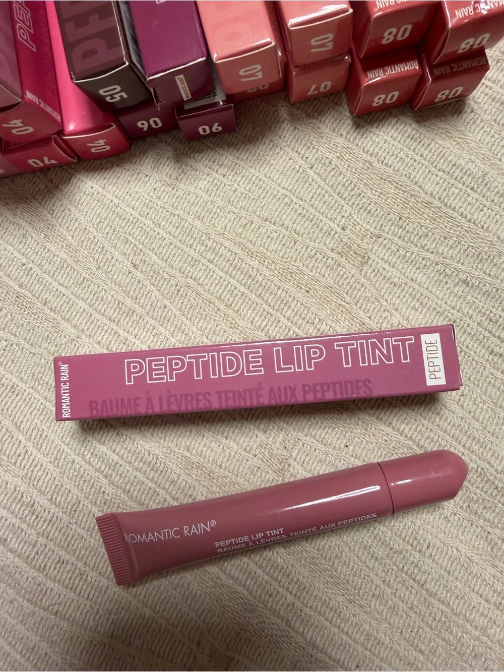 Peptide Lip Tint - Dusty Rose Pink Shade 2 by Romantic Rain - NIB
